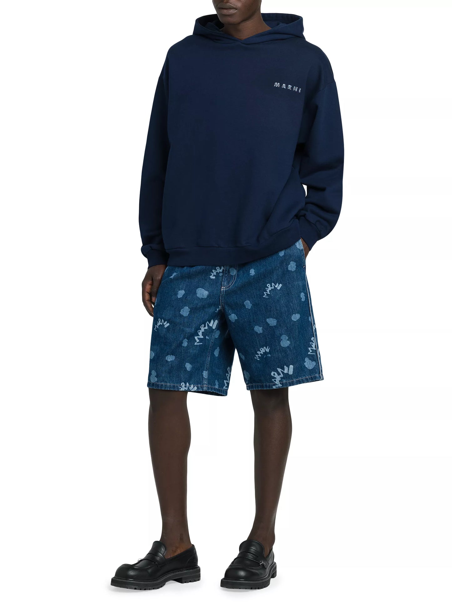 Marni Floral Logo Hoodie