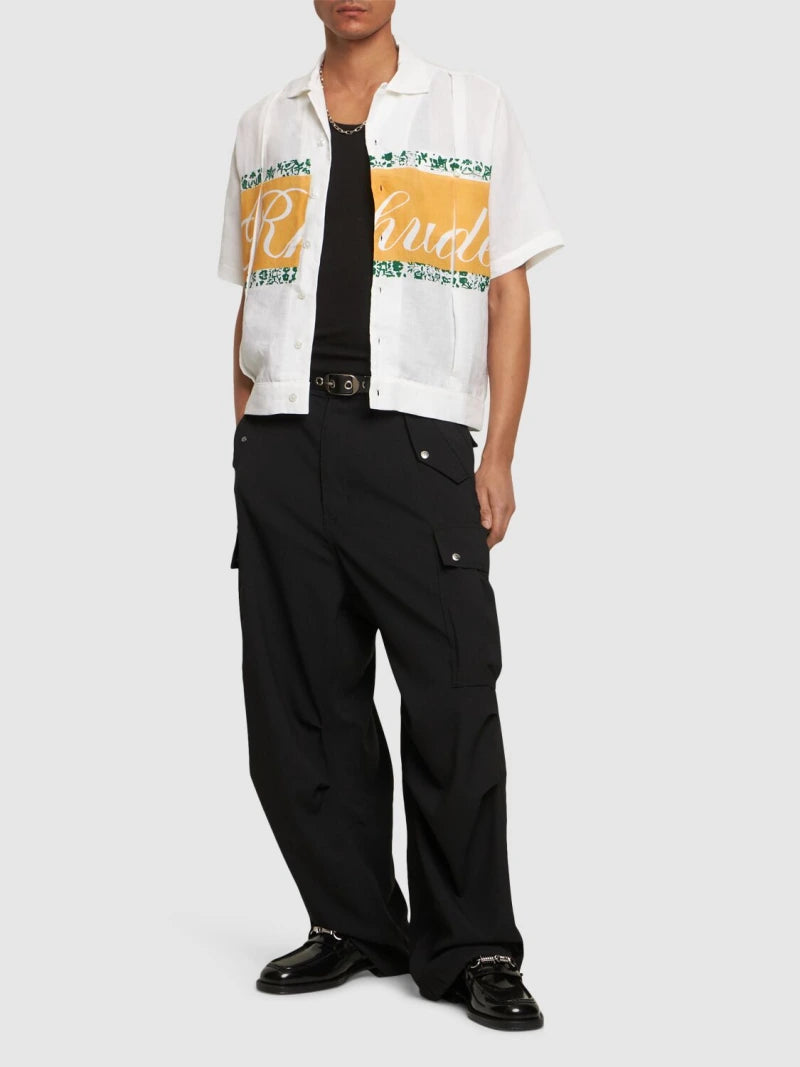 Rhude Linen Cuban Shirt