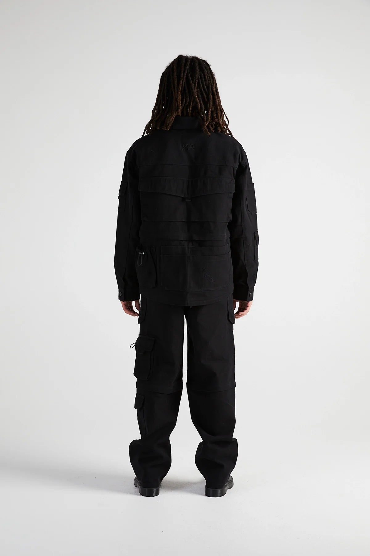 RtA Multi Pocket Jacket Black Destroyed