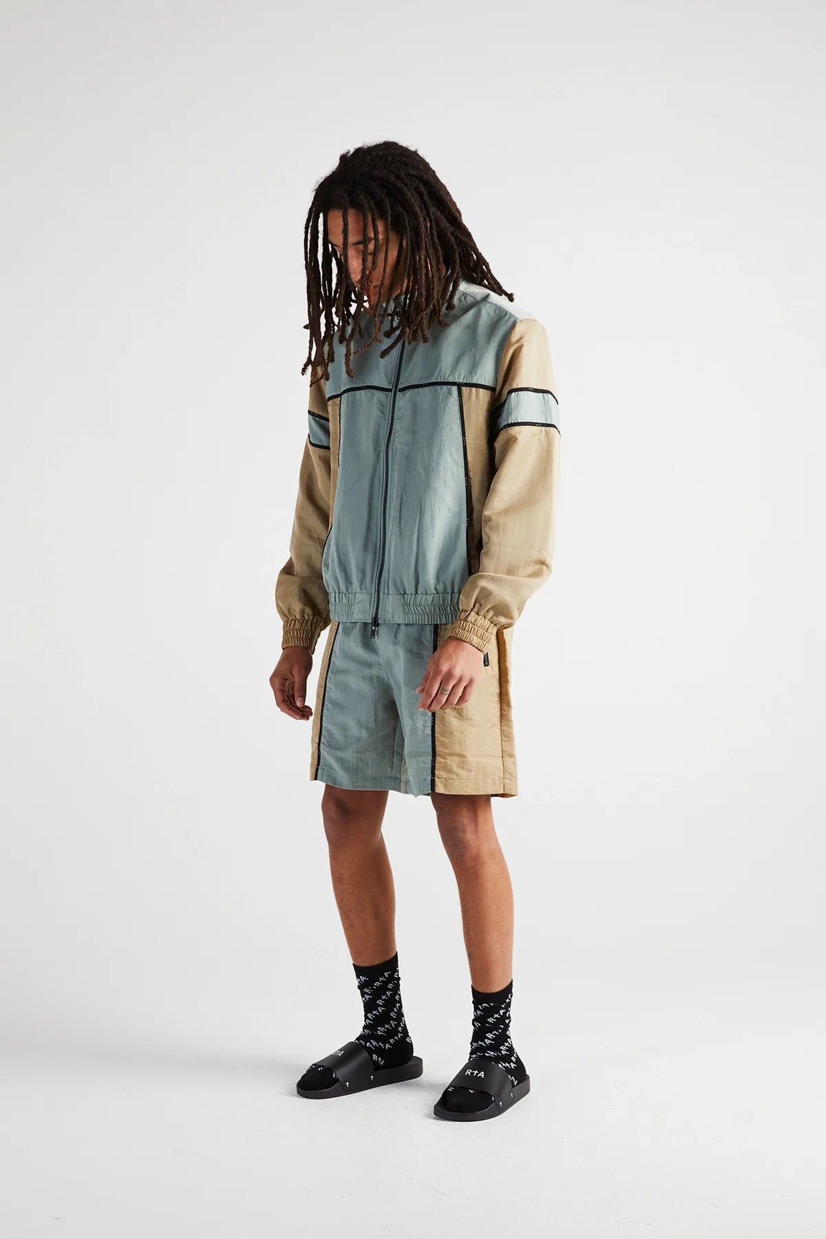RtA Track Jacket - Tan Sage