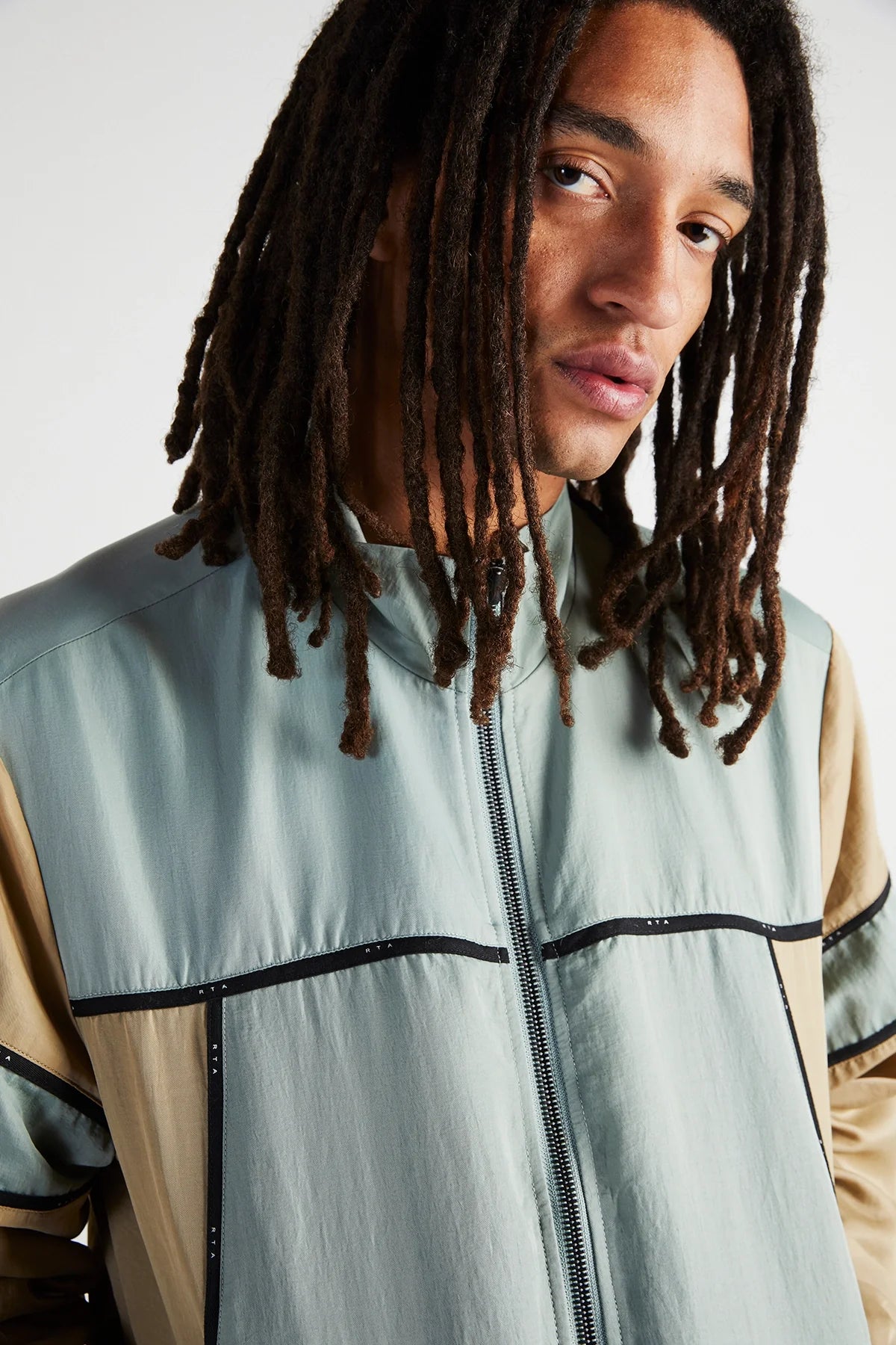 RtA Track Jacket - Tan Sage
