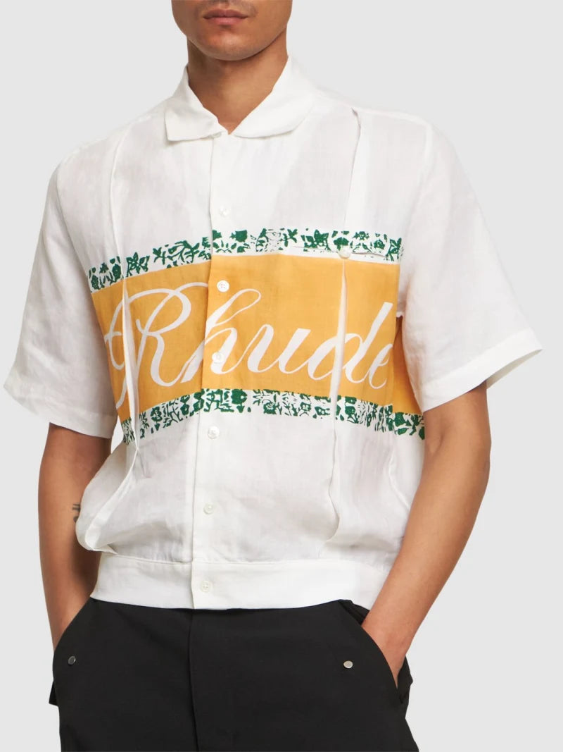 Rhude Linen Cuban Shirt