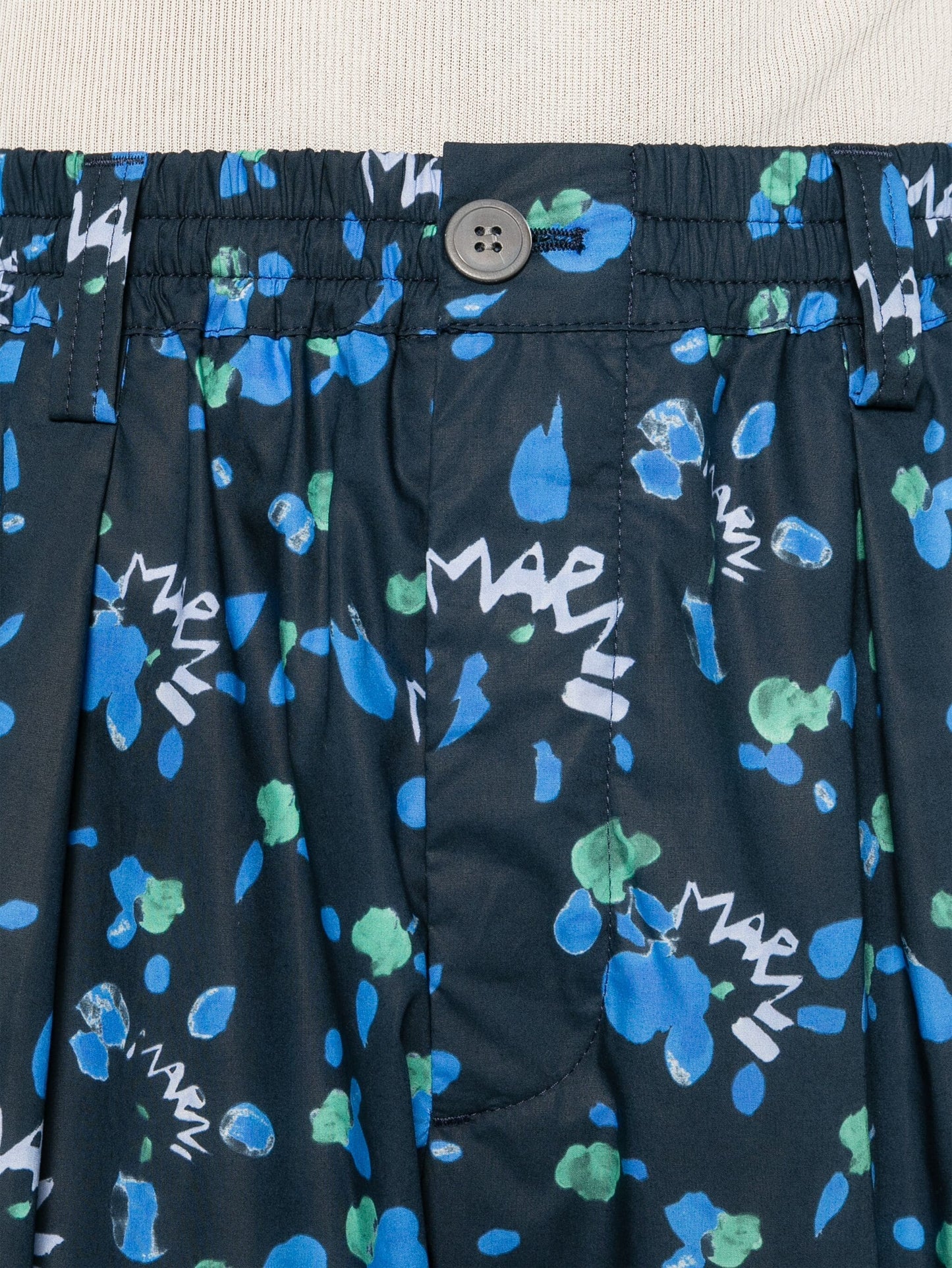 Marni Dripping Logo Popeline Short