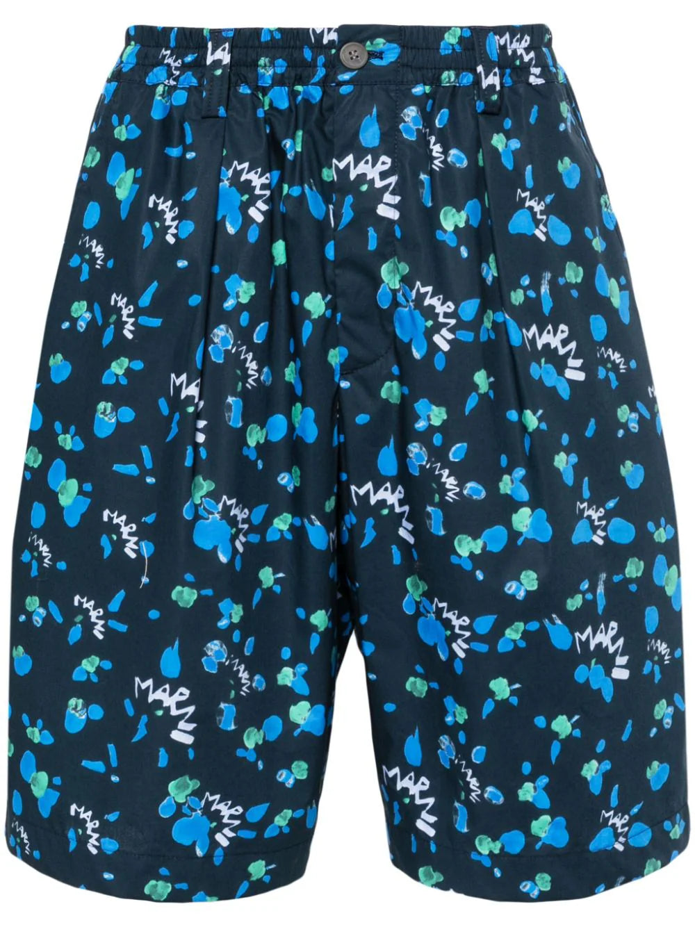 Marni Dripping Logo Popeline Short