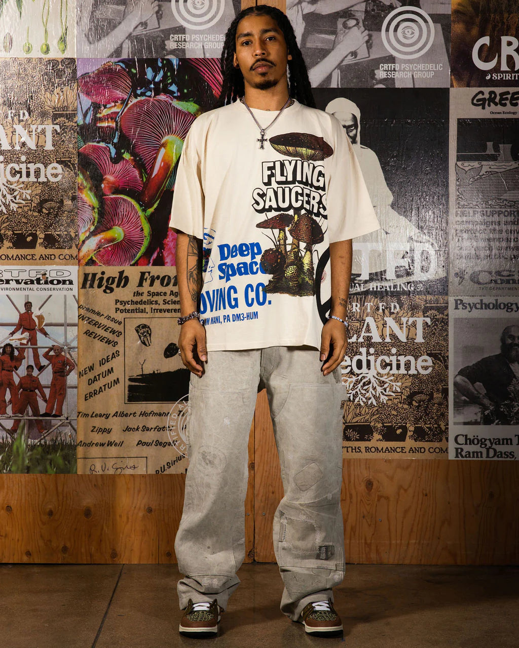 CRTFD All Over Print Mash Up Tee