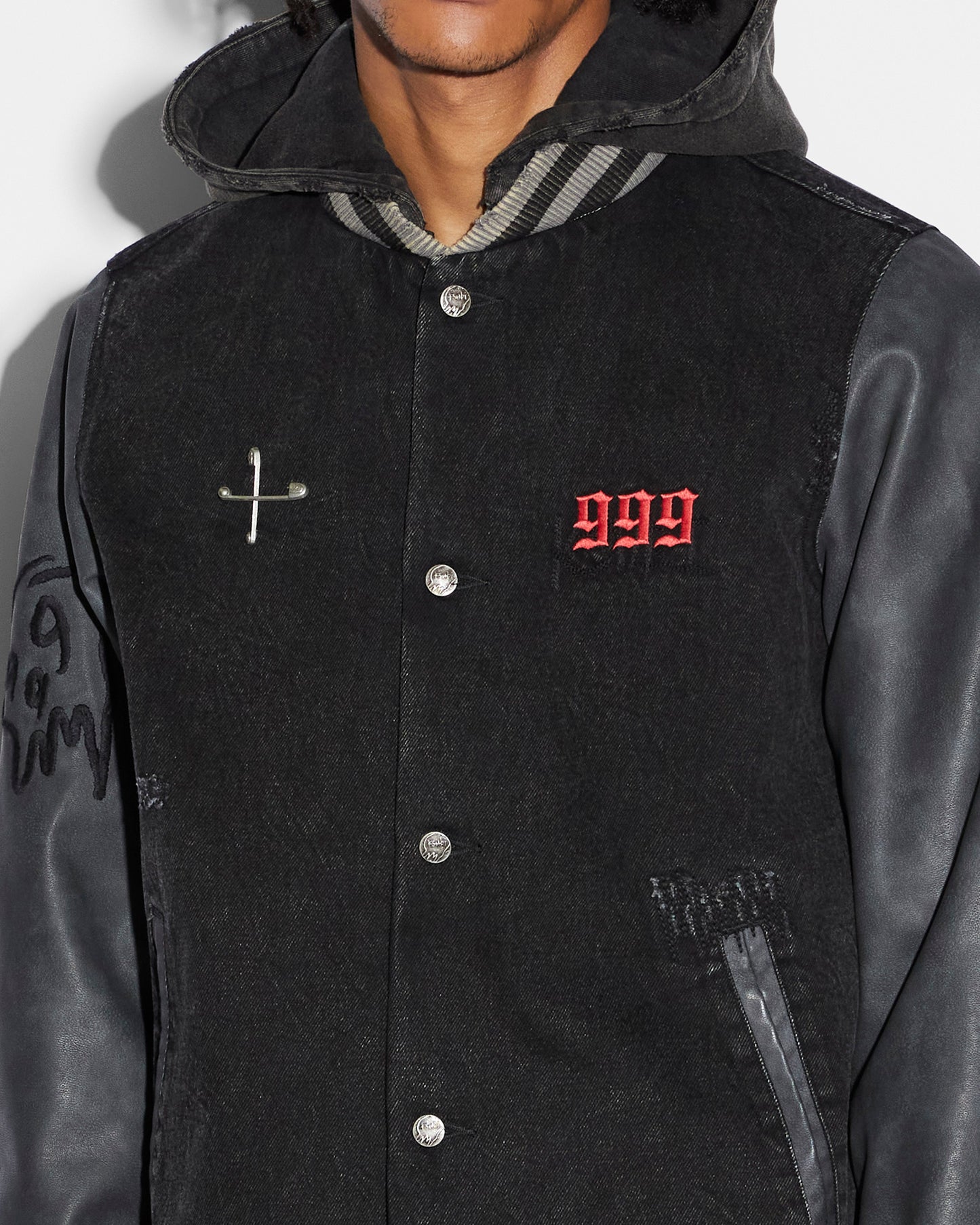 Ksubi 999 Kollage Jacket Faded Black