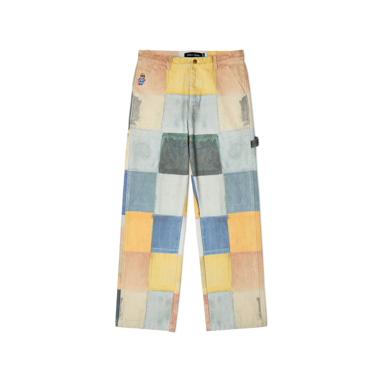 KidSuper Checkered Painted Work Pant