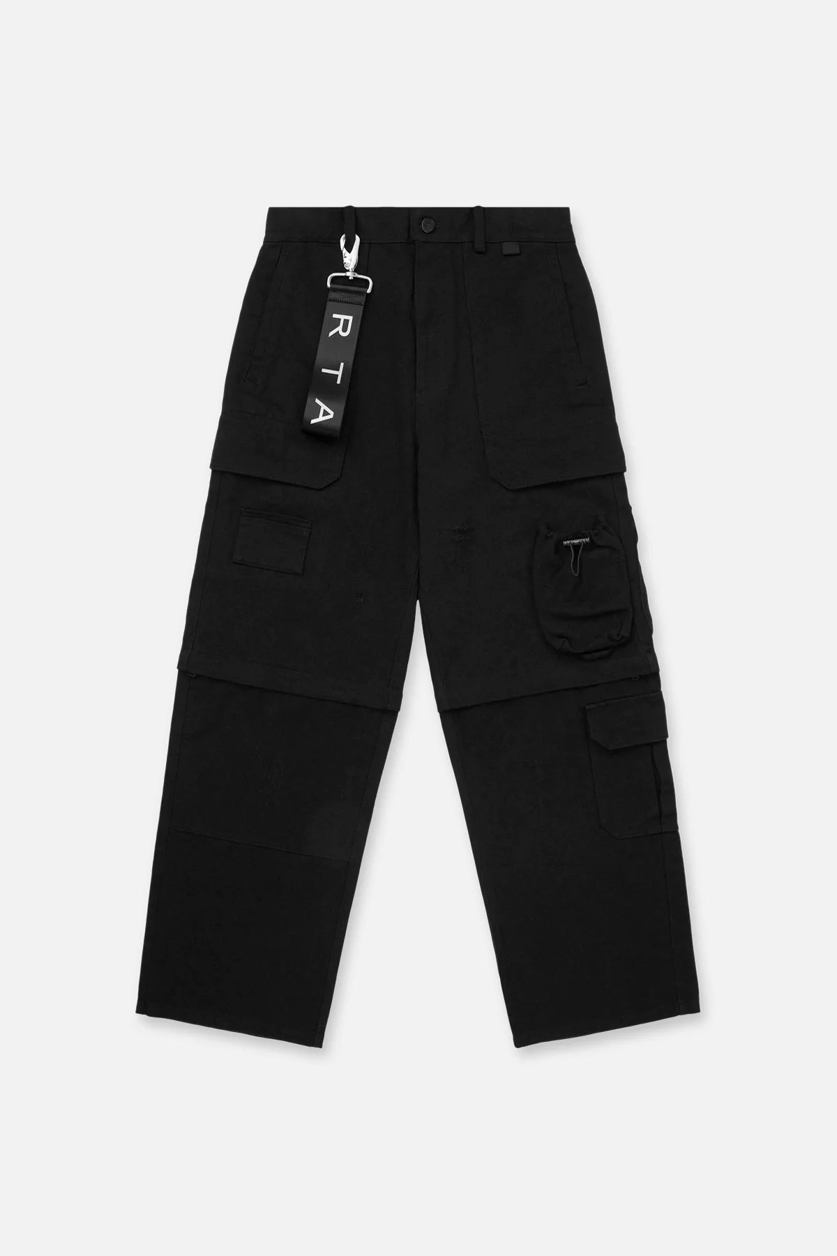 RtA Multi Pocket Cargo Pant Black Destroyed