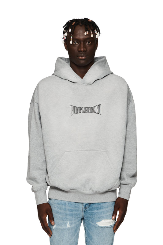 Purple Brand Heavyweight Hoodie Grey