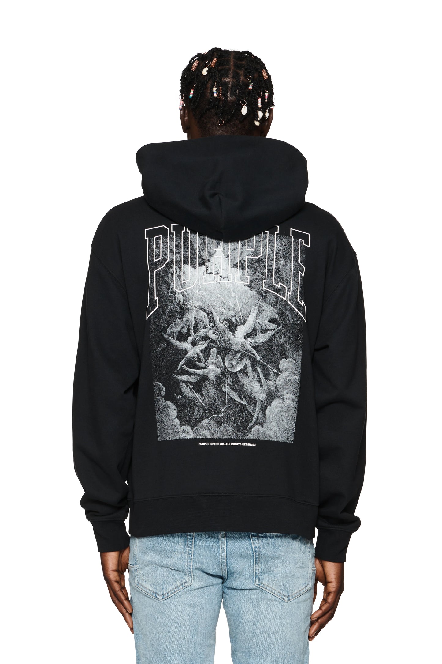Purple Brand Fallen Hoodie