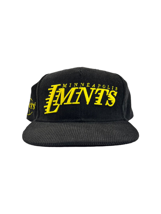 Lakeshow Corduroy Snapback Hat (Black)