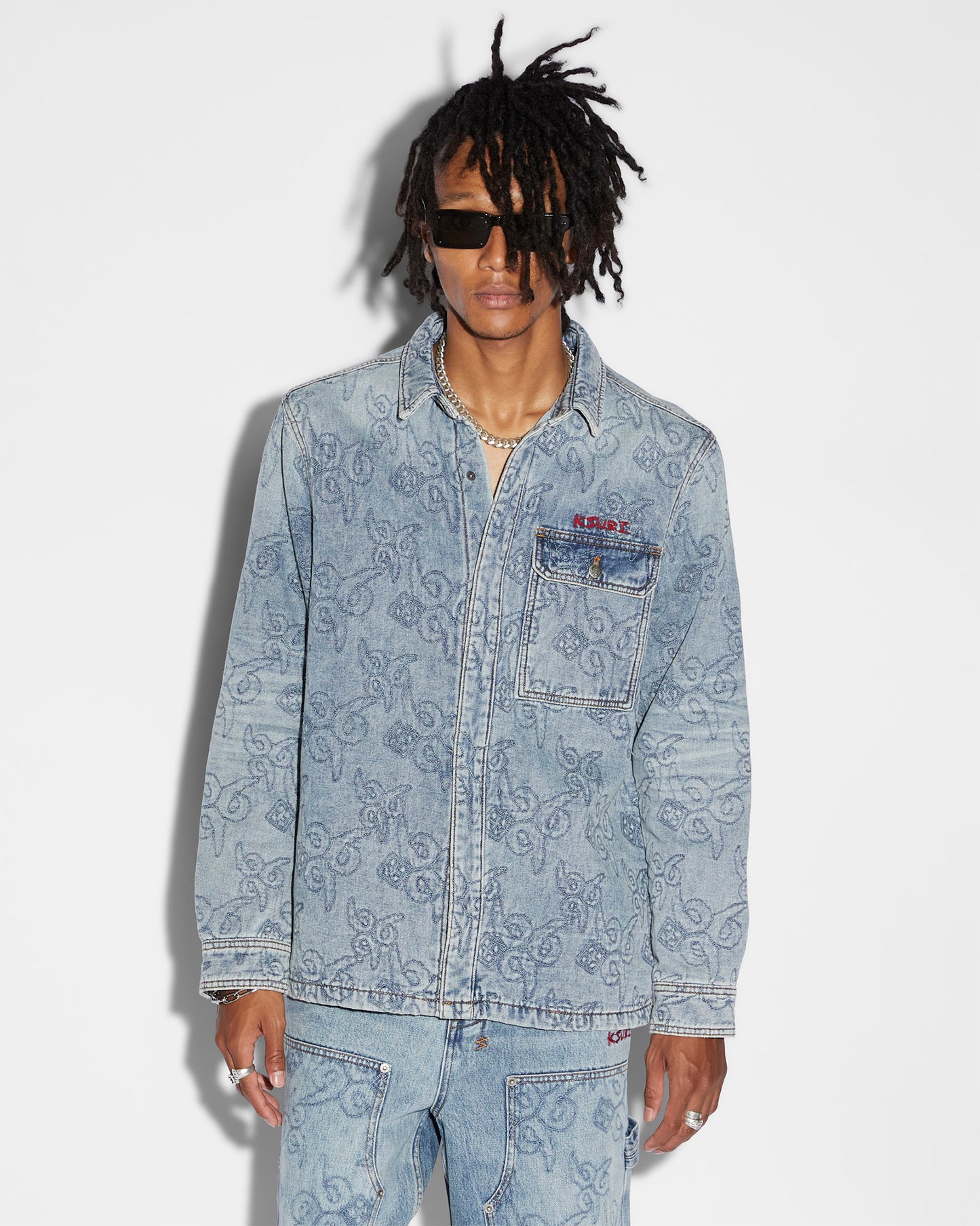 Ksubi Quilted Ls Shirt K9 Stoned