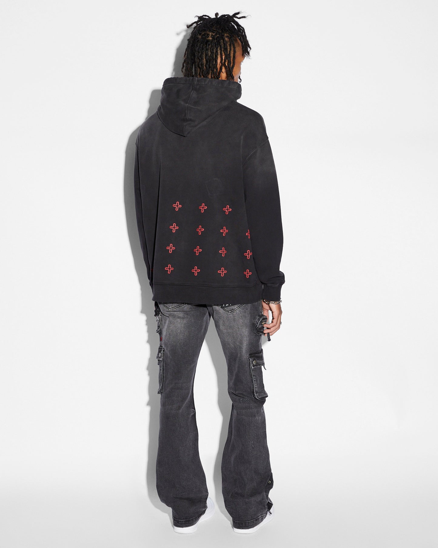 Ksubi 999 Juice Wrld Biggie Hoodie Jet Black Fade