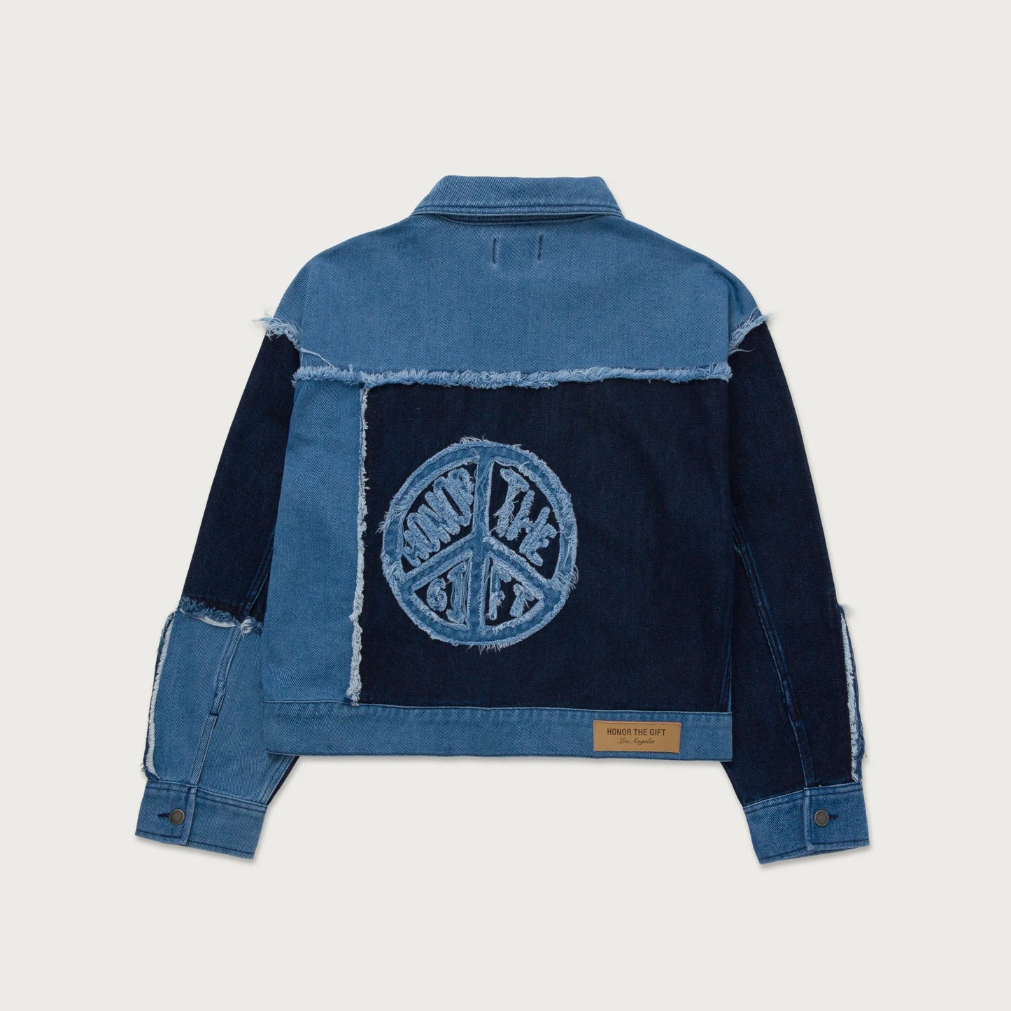 Honor The Gift Womens Patch Denim Jacket
