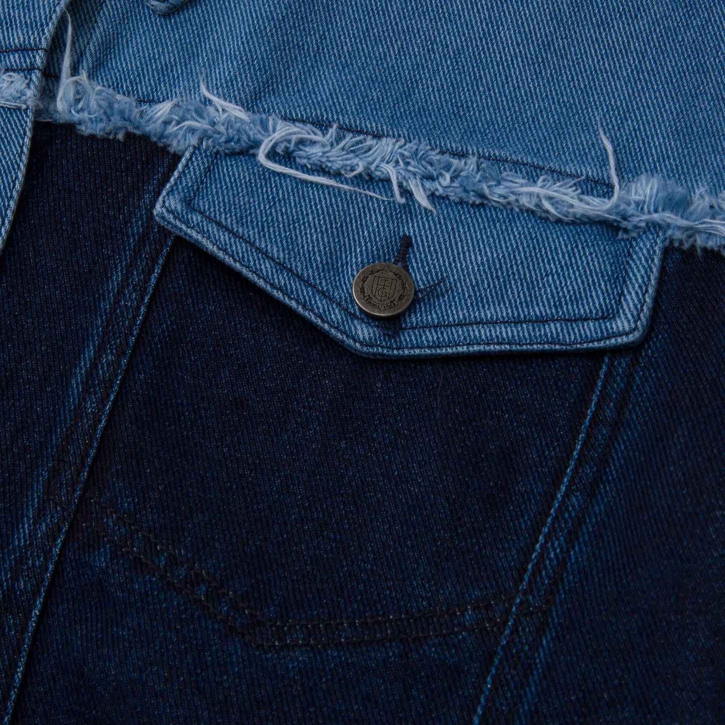 Honor The Gift Womens Patch Denim Jacket