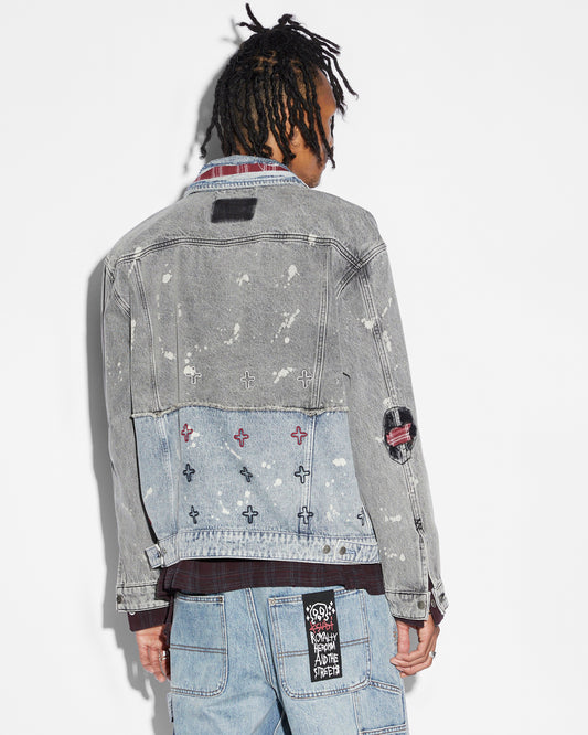 Ksubi Spliced 999 Oh G Jacket Half Tone