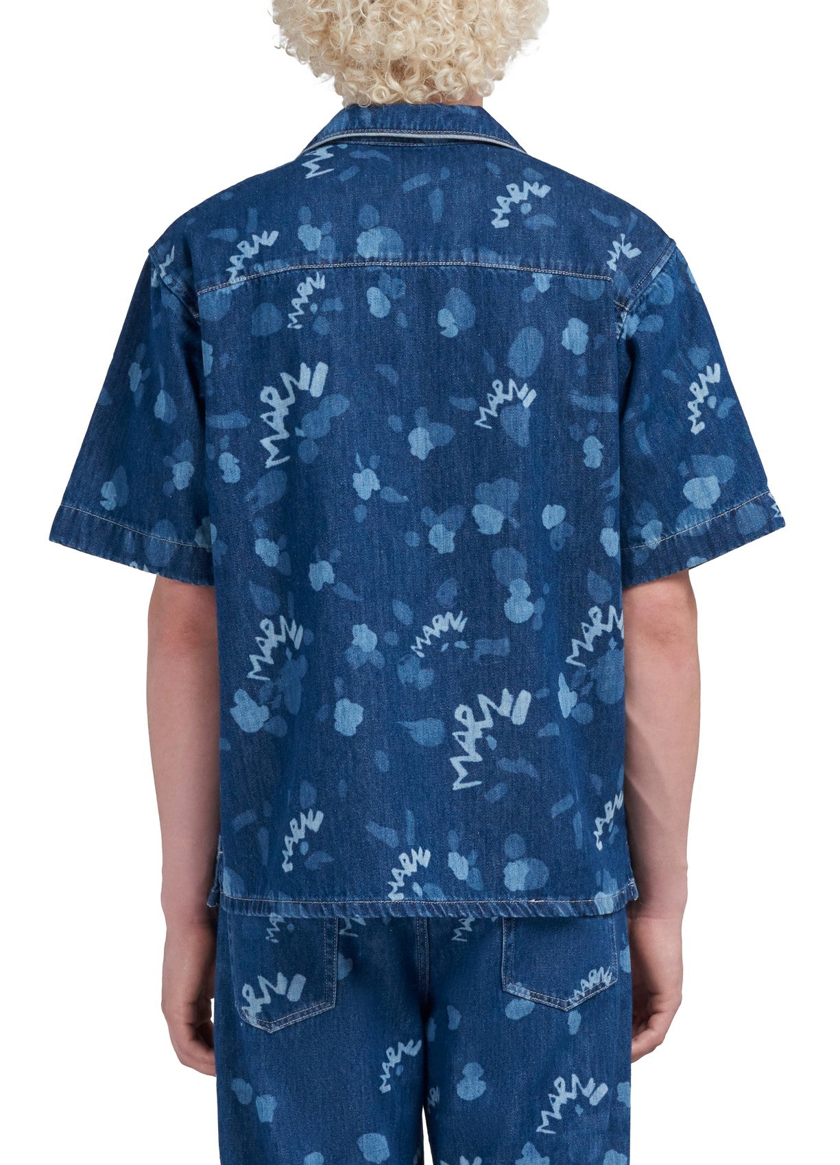 Marni Dripping Lightweight Denim Shirt