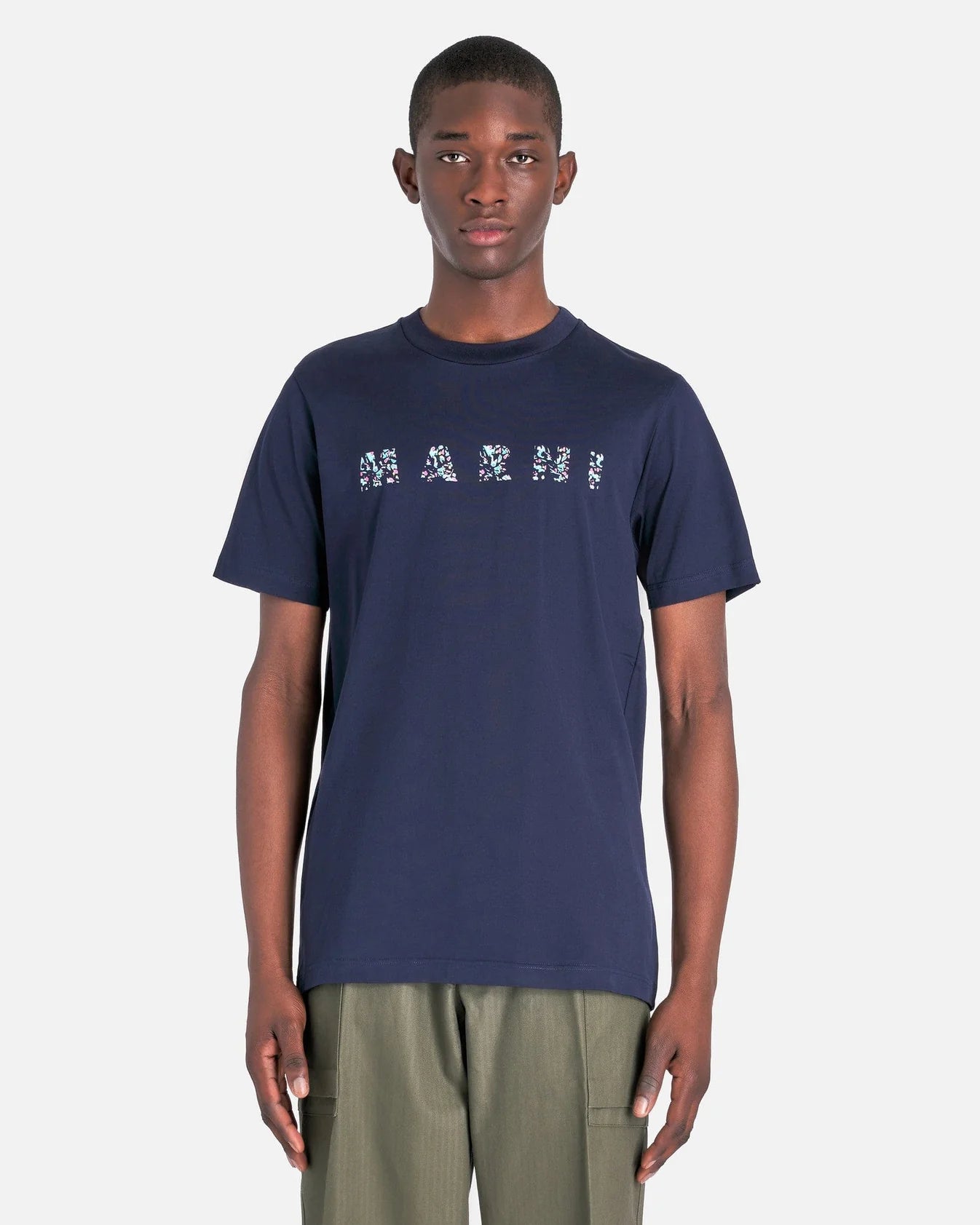 Marni Floral Logo Tee